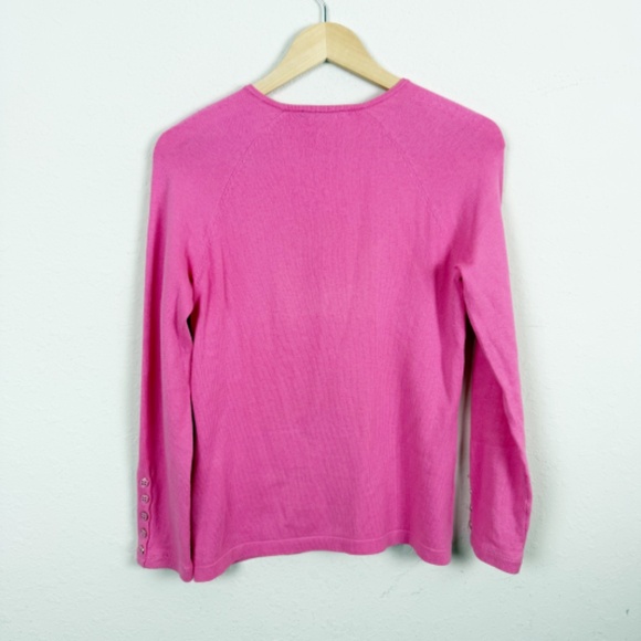 J. Mclaughlin Pink Long Sleeve Cotton Sweater Size XS - Picture 5 of 5